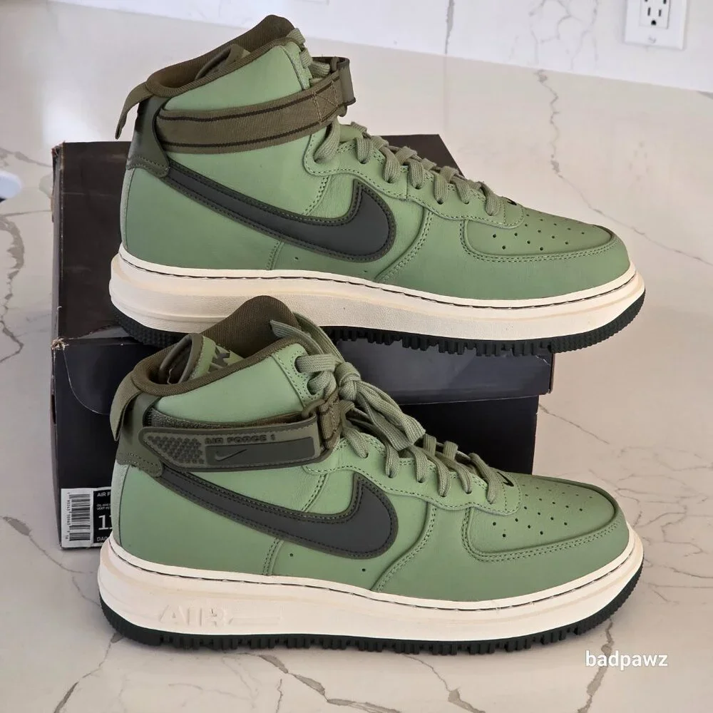 NEW - Men’s 11 🔥 Nike Air Force 1 High Boots 'Oil Green' DA0418-300 - Picture 4 of 12